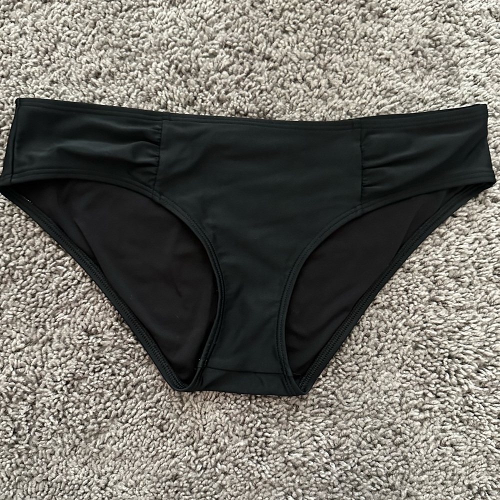 Aerie Hipster Swim Bottoms Black Size Small